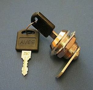 Zámek AVES 103-16 mosaz lamelový 90 st. (balení 12ks) - Vložky,zámky,klíče,frézky Zámky nábytkové, schránkové, na sklo